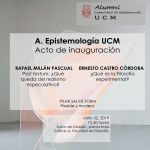 Acto de inauguración «A. Epistemología UCM»